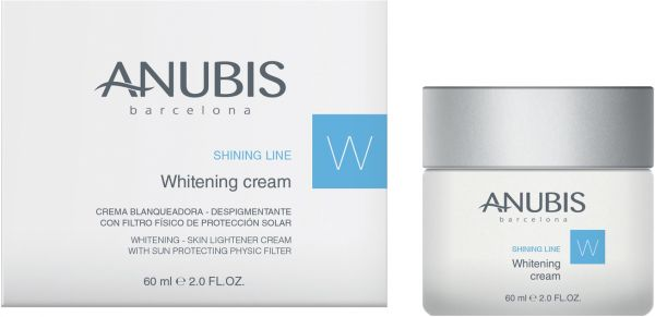 Anubis Barcelona shining line whitening creamكريم تفتيح للوجه من أنوبيس