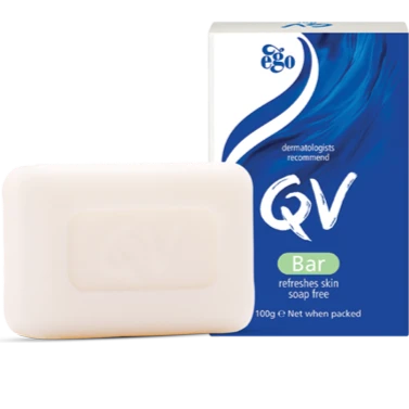 QV SOAP BAR للترطيب وجلد الوزة